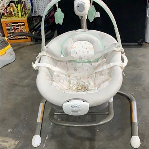 NEW BABY SWING W/ PORTABLE ROCKER